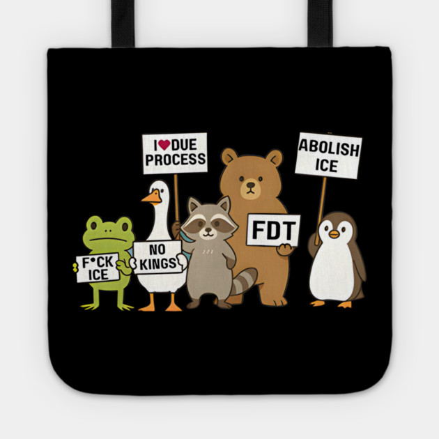 Defund ICE Out Now Tote by Donald's Store 2