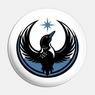 Minnesota Rebel Alliance, MN State Bird Loon Resistance, Political Protest, Minnesota Loon Starbird, Pin