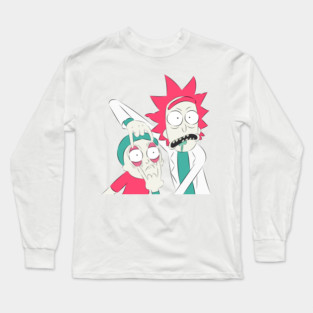 Rick & Morty Duo Fan Art Illustration Long Sleeve T-Shirt