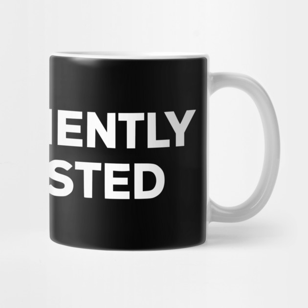 Permanently Exhausted Bold Minimal Text Design by Silly Me Studio