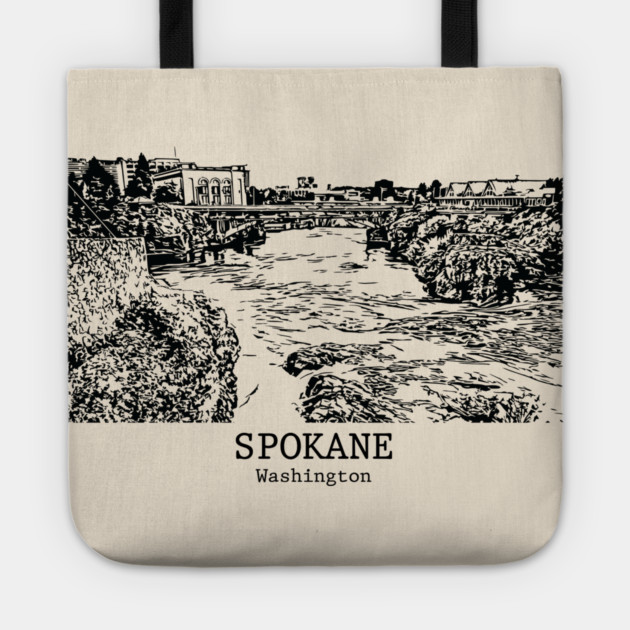 Spokane - Washington Tote by Lakeric