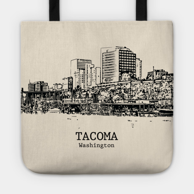 Tacoma - Washington Tote by Lakeric