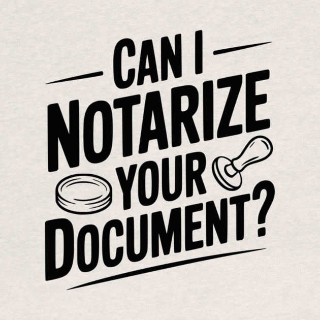 Can I Notarize Your Document? by Frank Ring