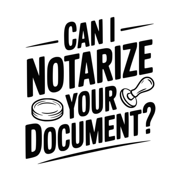 Can I Notarize Your Document? by Frank Ring
