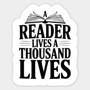 A Reader Lives a Thousand Lives Magnet