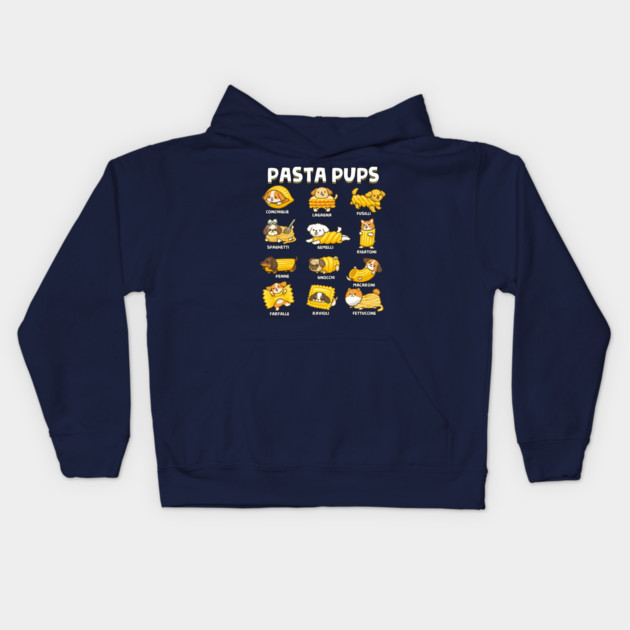 Pasta Pups Kids Hoodie by GoshWow®