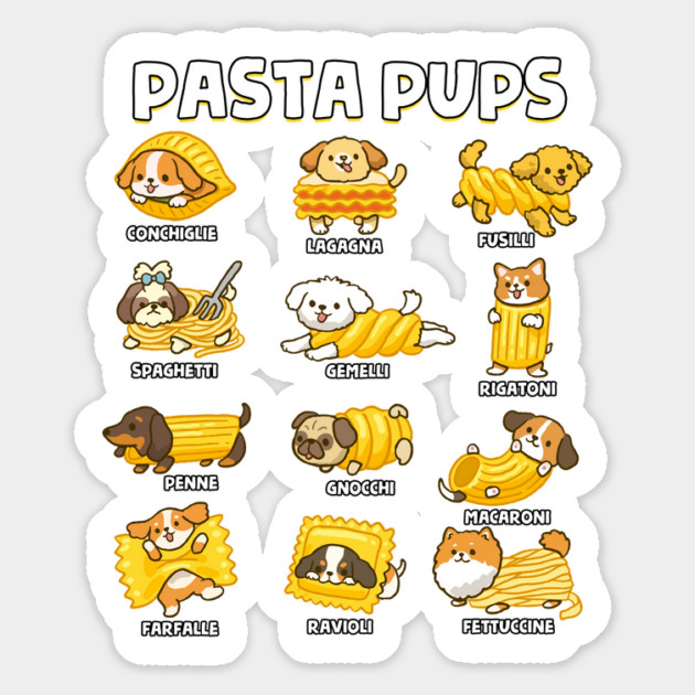 Pasta Pups Magnet by GoshWow®