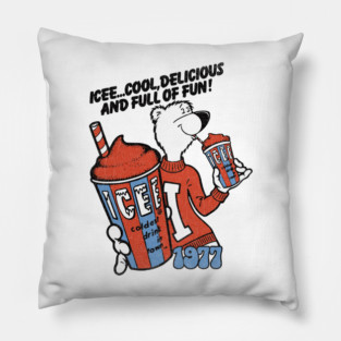 1970's and 1980's Vintage Retro Distressed Comic Book Ad Style Pillow