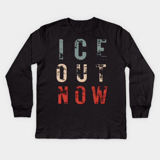 ICE Out Now Kids Long Sleeve T-Shirt by Donald's Store 2