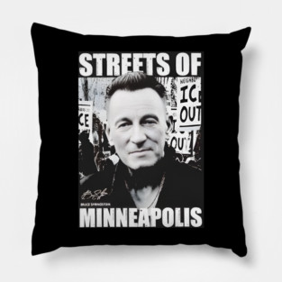 Bruce Springsteen streets of Minneapolis anti ICE Pillow