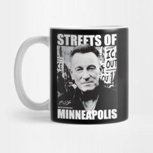 Bruce Springsteen streets of Minneapolis anti ICE Mug