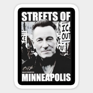Bruce Springsteen streets of Minneapolis anti ICE Magnet