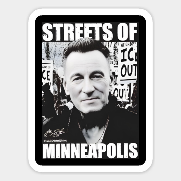 Bruce Springsteen streets of Minneapolis anti ICE Magnet by Donald's Store 2