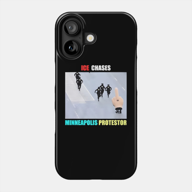 ICE Chases Minneapolis Protestor Phone Case by Donald's Store 2