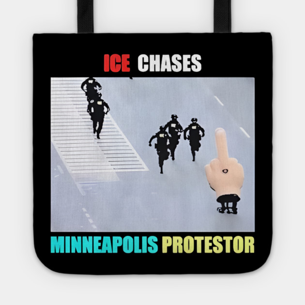 ICE Chases Minneapolis Protestor Tote by Donald's Store 2