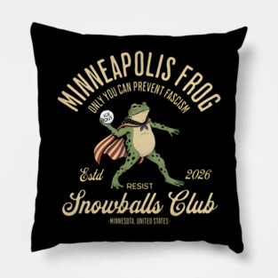 Minneapolis resist -Frog Pillow