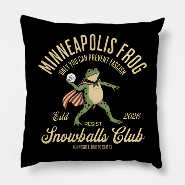 Minneapolis resist -Frog Pillow by Donald's Store 2