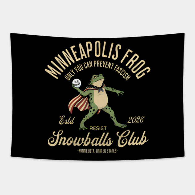 Minneapolis resist -Frog Tapestry by Donald's Store 2