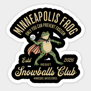 Minneapolis resist -Frog Magnet