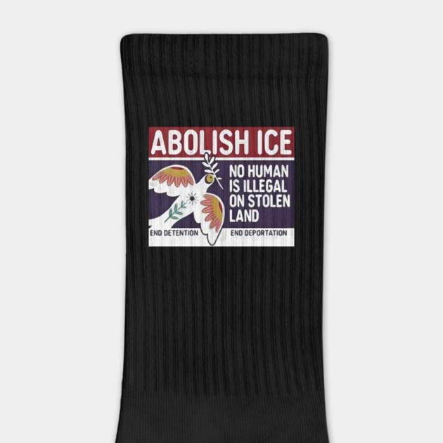 Abolish Ice No Human Is Illegal On Stolen Land by Donald's Store 2