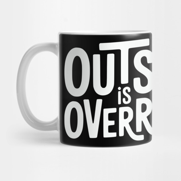 Outside Is Overrated – Funny Introvert  Design by Silly Me Studio