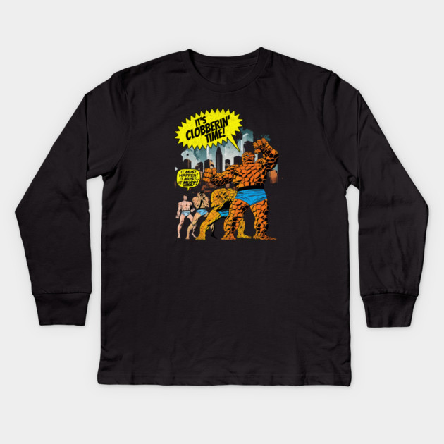 Benjy Blue Eyes of Yancy Street of New York Super Hero Comic Book Kids Long Sleeve T-Shirt by Joaddo