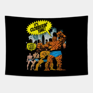 Benjy Blue Eyes of Yancy Street of New York Super Hero Comic Book Tapestry