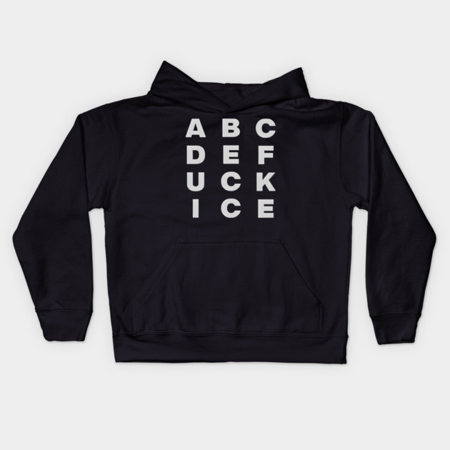 Original Abcdefuck Ice Alphabet Kids Hoodie by Donald's Store 2