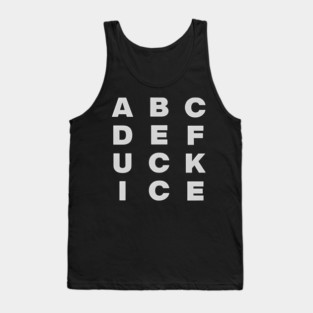 Original Abcdefuck Ice Alphabet Tank Top