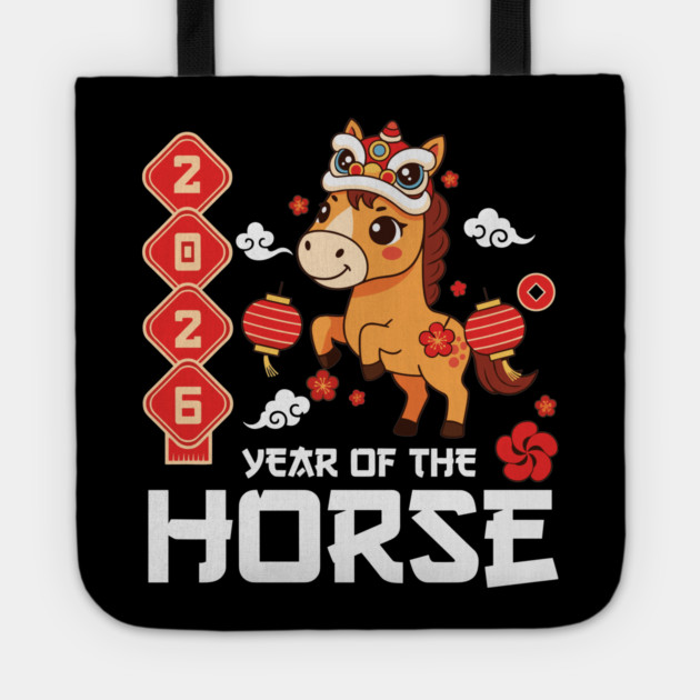 Year of The Horse 2026 Cute Kawaii Chinese New Year Kids Tote by Chi's Store 1
