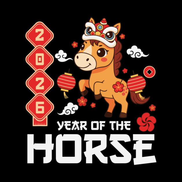 Year of The Horse 2026 Cute Kawaii Chinese New Year Kids by Chi's Store 1