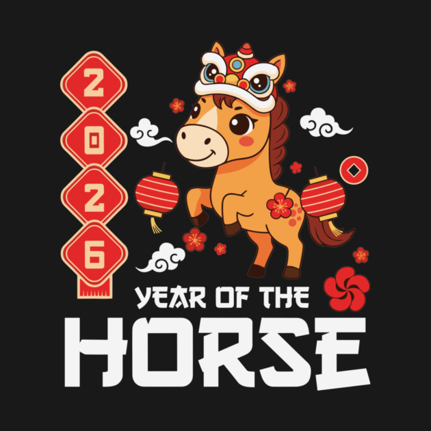 Year of The Horse 2026 Cute Kawaii Chinese New Year Kids by Chi's Store 1