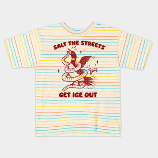 Minnesota Loon Salt the Streets | Fight ICE | Get out of Minneapolis Kids T-Shirt