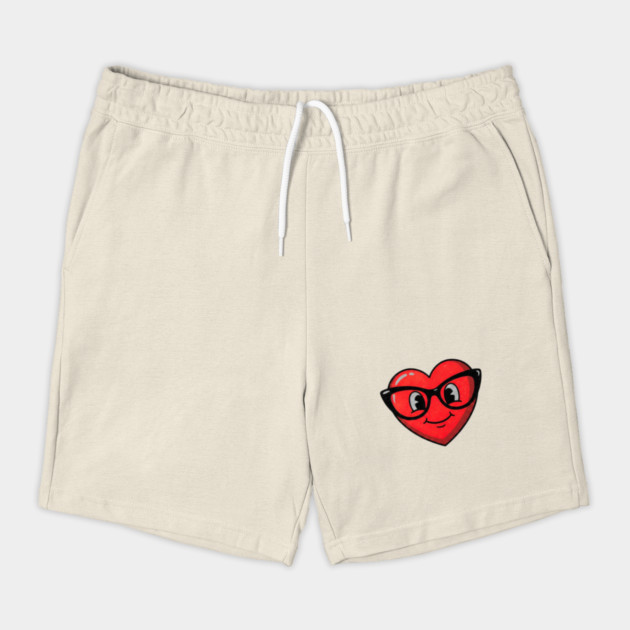 Cute Heart Face With Glasses by Creatifly Graphic Tees