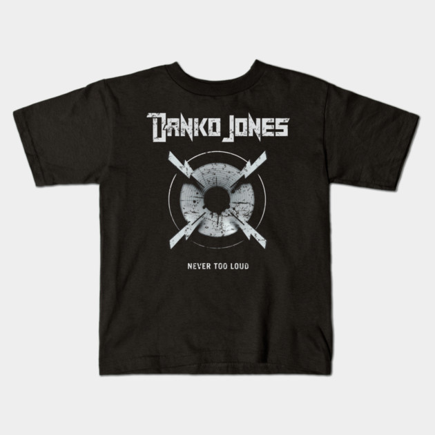 DANKO JONES - NEVER TOO LOUD Kids T-Shirt by James Bates
