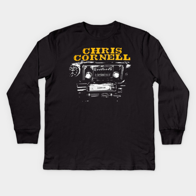 Chris Cornell Carry On Kids Long Sleeve T-Shirt by James Bates