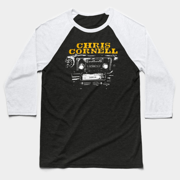 Chris Cornell Carry On Baseball T-Shirt by James Bates