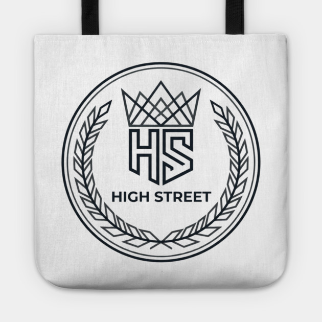 High Street T-Shirt | Bold Urban Typography Tee | Modern Streetwear Graphic Tote by Muhammad Naveed Khan