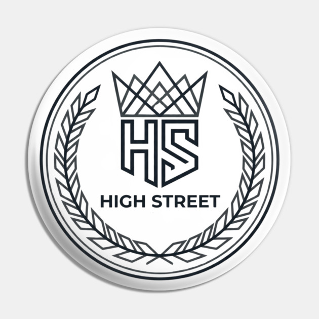 High Street T-Shirt | Bold Urban Typography Tee | Modern Streetwear Graphic Pin by Muhammad Naveed Khan