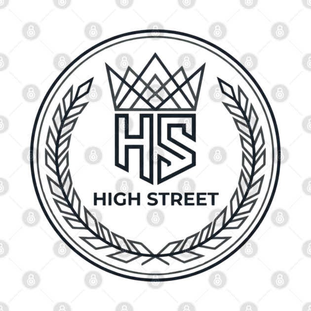 High Street T-Shirt | Bold Urban Typography Tee | Modern Streetwear Graphic by Muhammad Naveed Khan