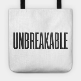 Unbreakable T-Shirt | Bold Motivational Typography Tee | Urban Streetwear Graphic Tote