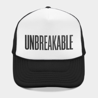 Unbreakable T-Shirt | Bold Motivational Typography Tee | Urban Streetwear Graphic Hat