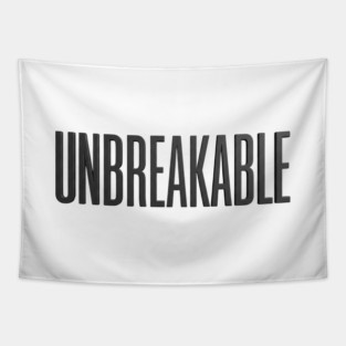 Unbreakable T-Shirt | Bold Motivational Typography Tee | Urban Streetwear Graphic Tapestry