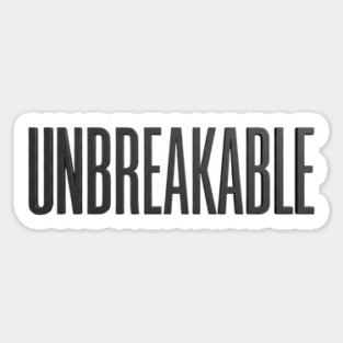 Unbreakable T-Shirt | Bold Motivational Typography Tee | Urban Streetwear Graphic Magnet