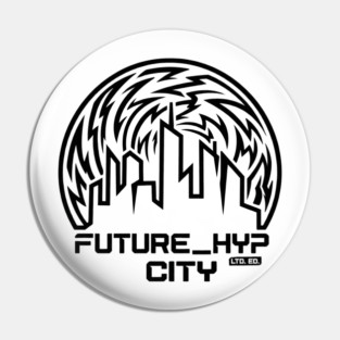 Future Hyp City T-Shirt | Cyber Streetwear Typography Tee | Bold Urban Graphic Pin