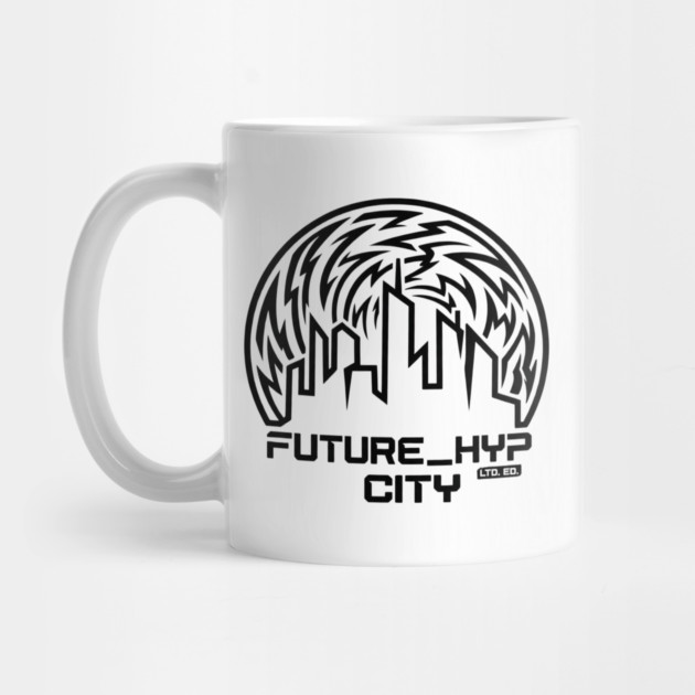 Future Hyp City T-Shirt | Cyber Streetwear Typography Tee | Bold Urban Graphic by Muhammad Naveed Khan