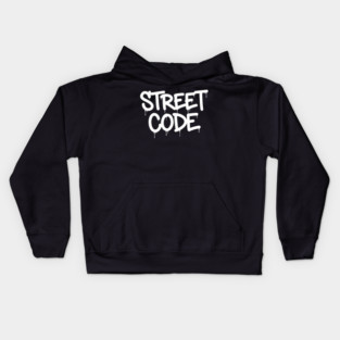 Street Code T-Shirt | Bold Urban Typography Tee | Streetwear Graphic Design Kids Hoodie