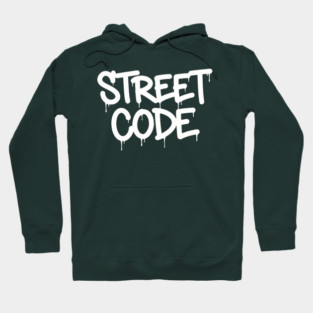 Street Code T-Shirt | Bold Urban Typography Tee | Streetwear Graphic Design Hoodie