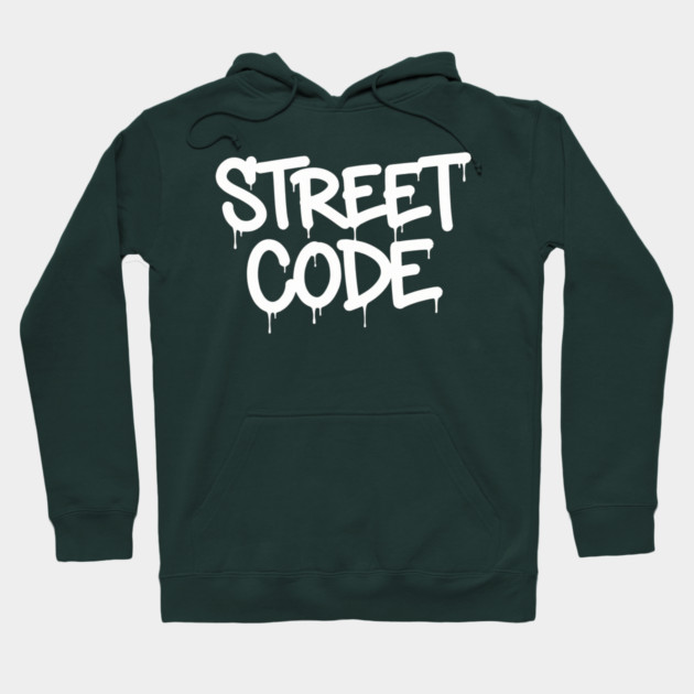 Street Code T-Shirt | Bold Urban Typography Tee | Streetwear Graphic Design Hoodie by Muhammad Naveed Khan
