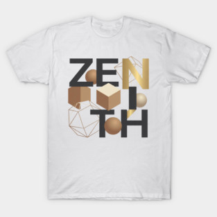 Zenith T-Shirt | Bold Minimal Typography Tee | Modern Urban Streetwear Graphic T-Shirt